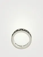 Silver Stackable Coin Edge F You Ring