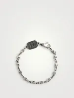 Small Silver Skull Chain Bracelet