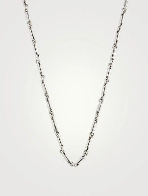 Small Silver 24-Inch Paperclip Necklace