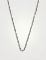 Silver Fine Curb Link Necklace