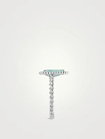 18K White Gold S Motif Serpent Bohème Ring With Aquaprase