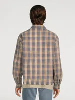 Hemi Cotton Oversized Shirt Plaid Print