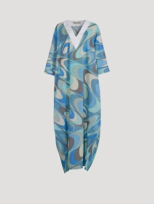 Marmo Printed Kaftan Maxi Dress