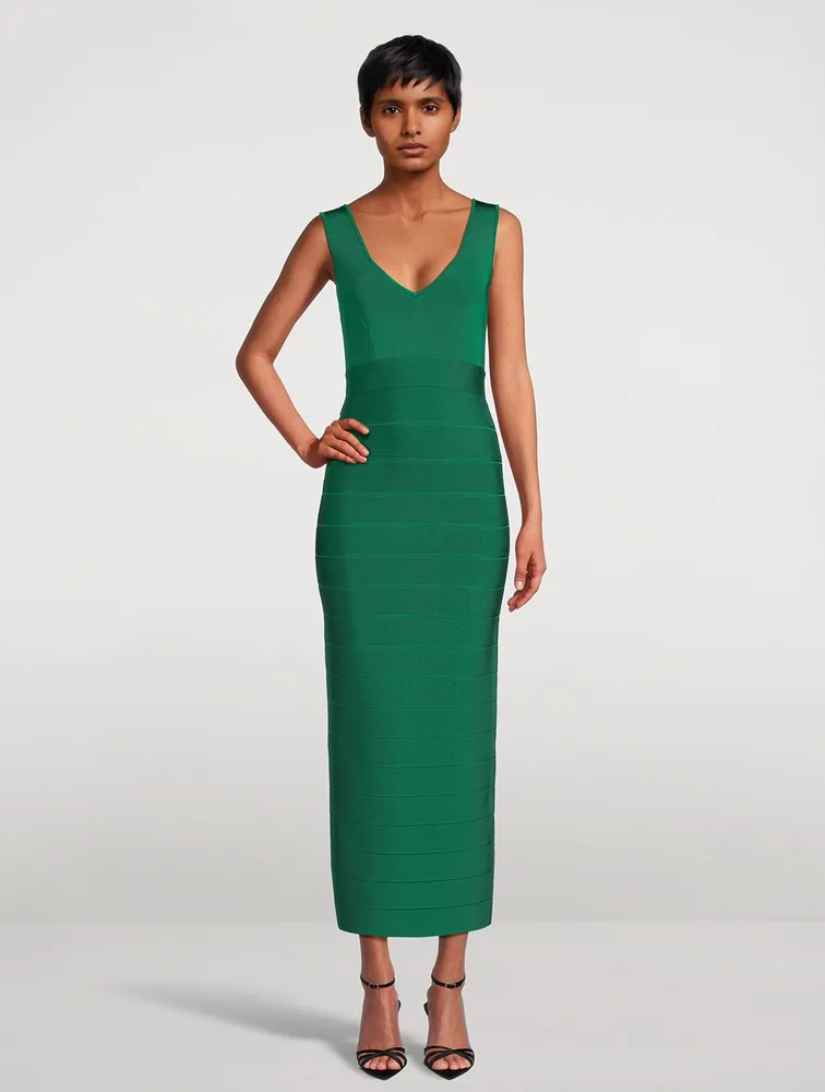 Icon Plunging V-Neck Gown