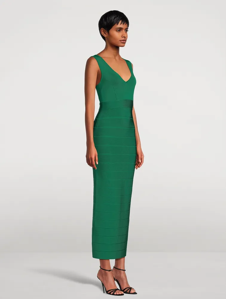 Icon Plunging V-Neck Gown