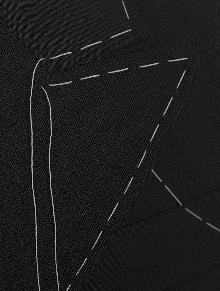 Wool-Blend Double-Breasted Jacket