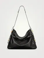 Medium Voyou Leather Shoulder Bag