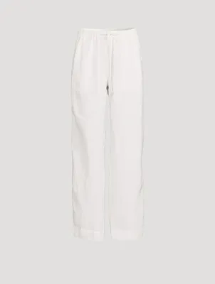 Drawstring Hemp Trousers