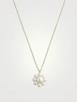 Margherita Simple 14K Gold Necklace With Pearls