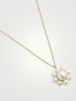 Margherita Simple 14K Gold Necklace With Pearls