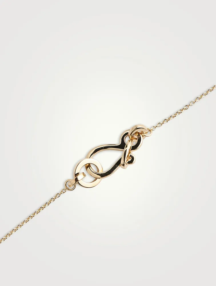 Margherita Simple 14K Gold Necklace With Pearls