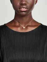 Margherita Simple 14K Gold Necklace With Pearls