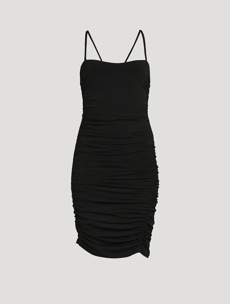 Ruched Jersey Mini Dress