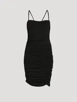 Ruched Jersey Mini Dress