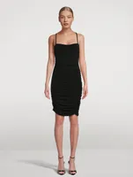 Ruched Jersey Mini Dress