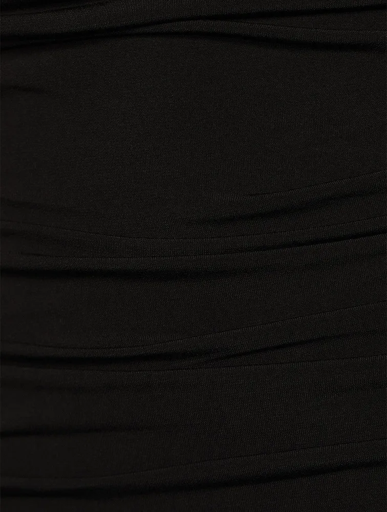 Ruched Jersey Mini Dress