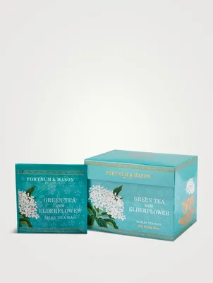 Green Tea With Elderflower 15 Silky Teabags, 30g