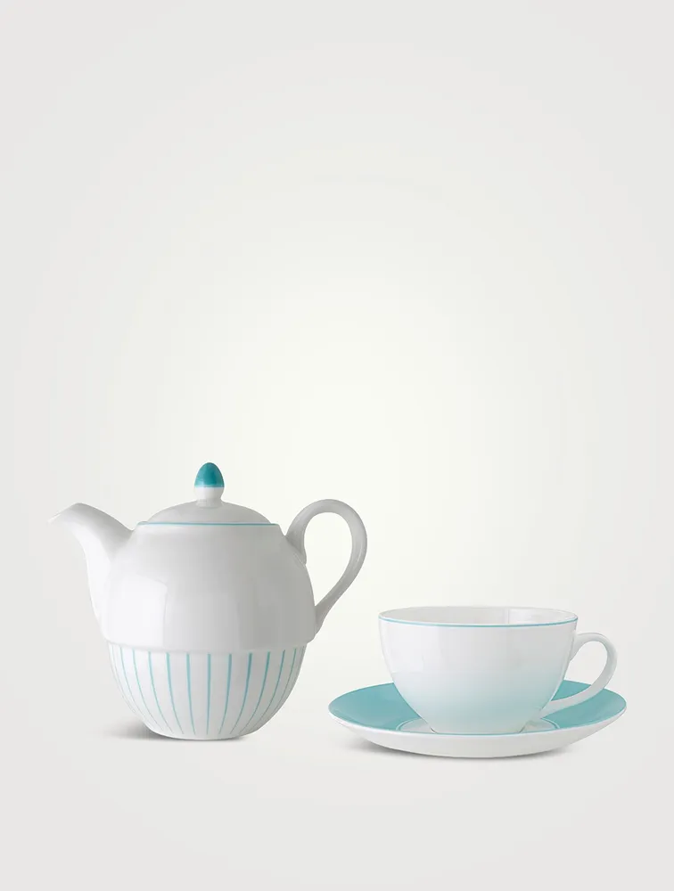 Fortnum's Stripe Teapot For One