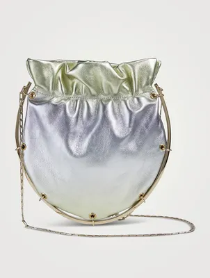 Soho Chain Metallic Leather Pouch