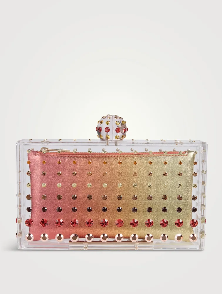 Tequila Embellished Acrylic Clutch