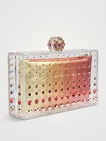 Tequila Embellished Acrylic Clutch