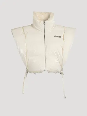 Hoodiali Cropped Puffer Vest