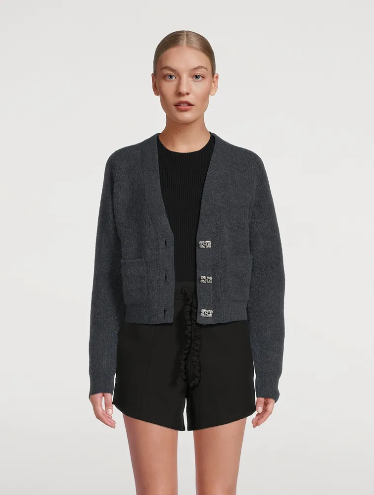 Alpaca And Wool V-Neck Cardigan