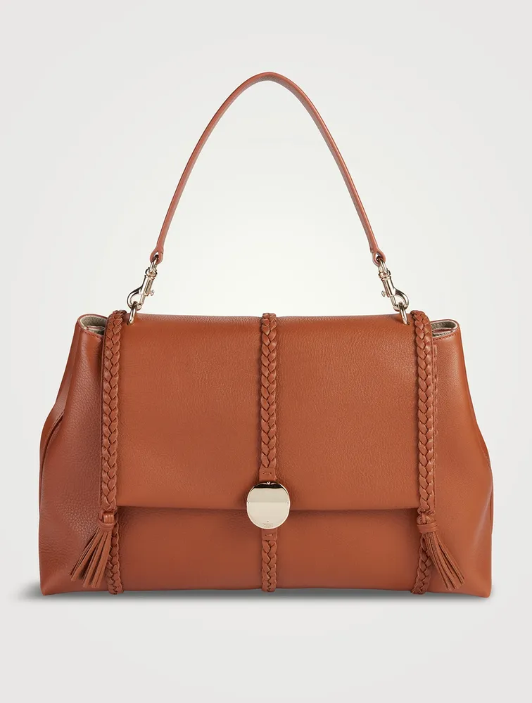 Large Penelope Leather Shoulder Bag