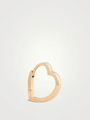 Antifer Heart 18K Rose Gold Hoop Earring