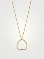 Antifer Heart 18K Rose Gold Long Pendant Necklace