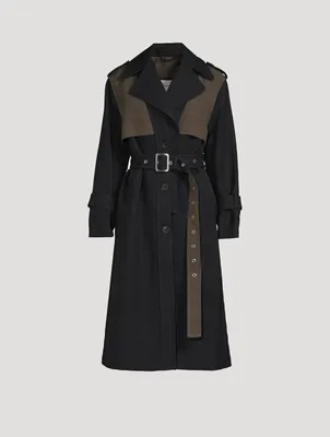 Double-Faced Cotton Linen Trench Coat