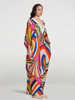 Iride Printed Kaftan Maxi Dress