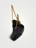 Medium Crush Leather Tote Bag