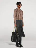 Medium Crush Leather Tote Bag