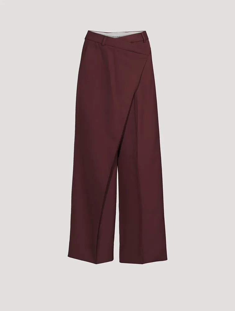 Wrap-Front Trousers