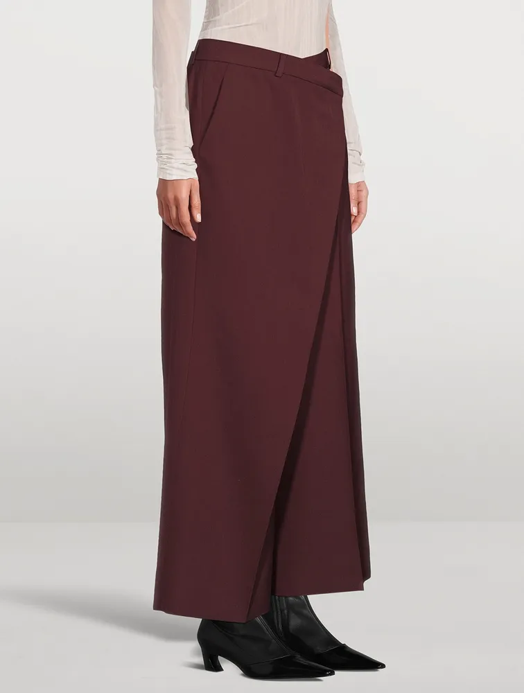 Wrap-Front Trousers