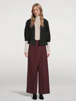 Wrap-Front Trousers