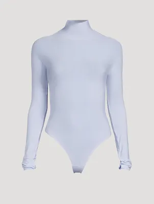 Sheer Mockneck Bodysuit