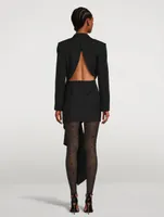 Asymmetric Blazer Dress