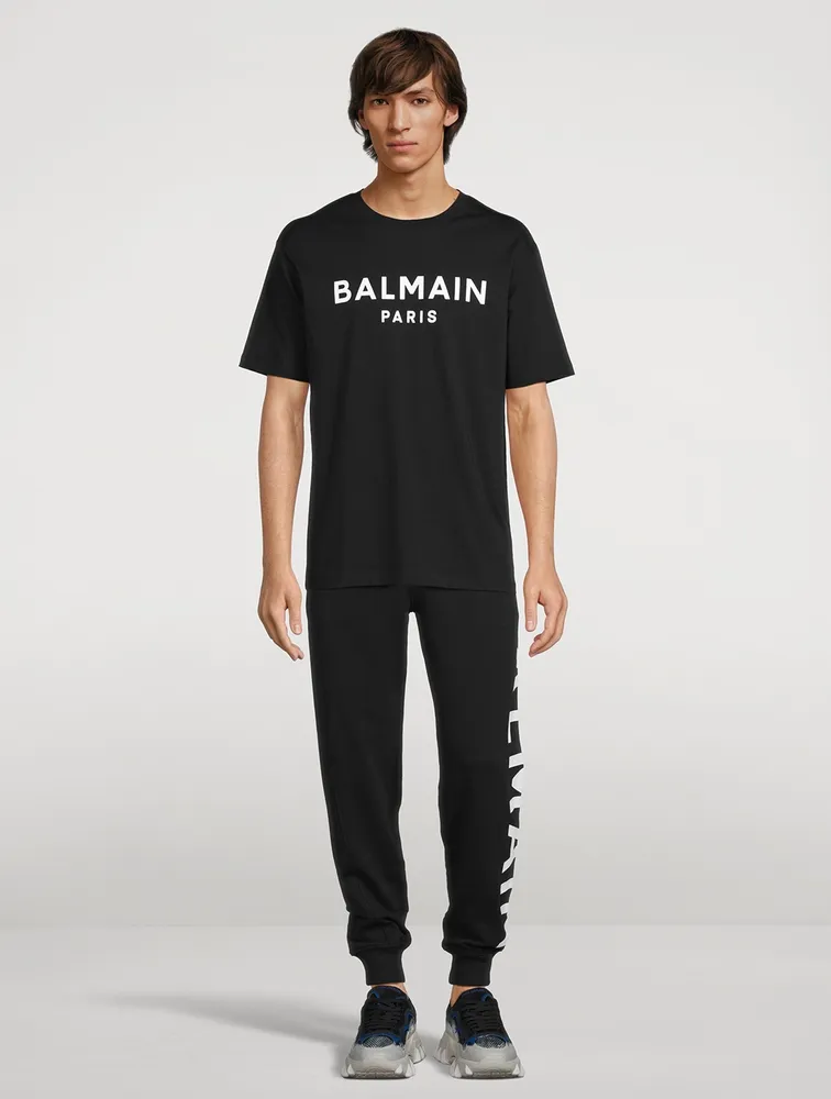 Cotton Sweatpants With Side Logo