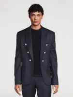Wool Six-Button Jacket