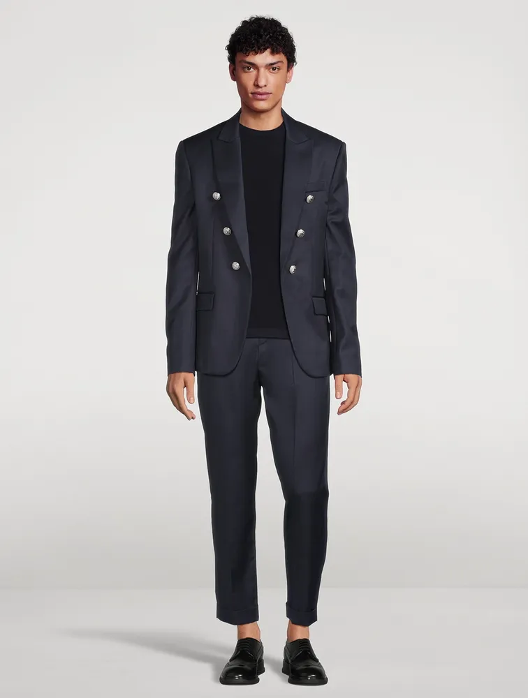 Wool Six-Button Jacket