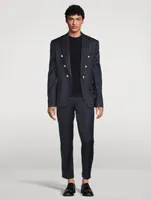 Wool Six-Button Jacket