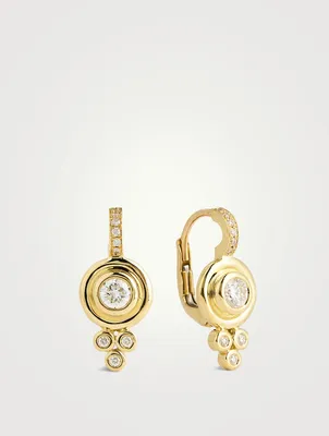 18K Gold Classic Diamond Earrings