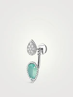 S And XS Serpent Bohème 18K Gold Single Stud Earring With Diamonds