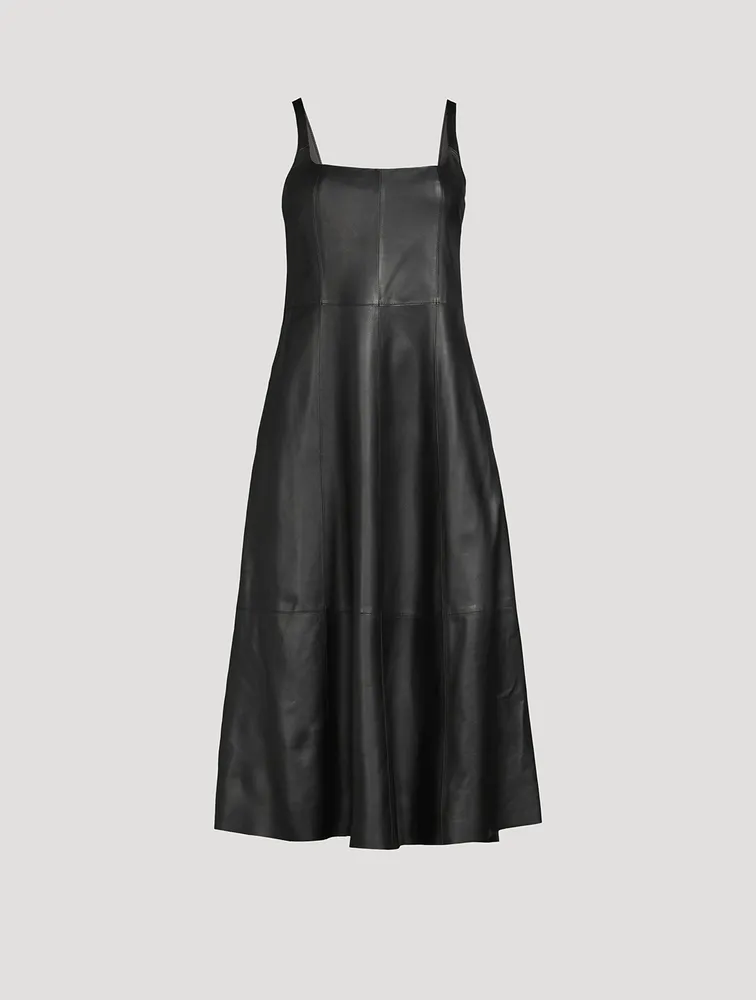 Leather Midi Dress