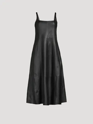 Leather Midi Dress
