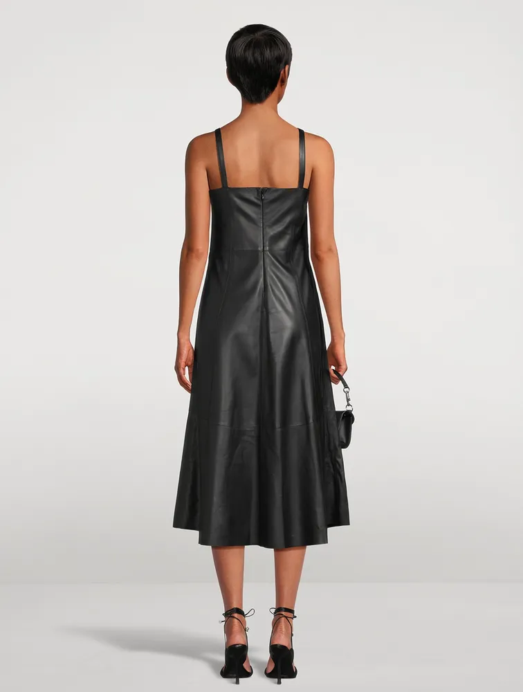 Leather Midi Dress
