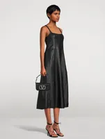 Leather Midi Dress