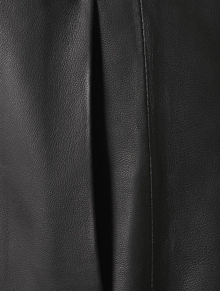 Leather Midi Dress